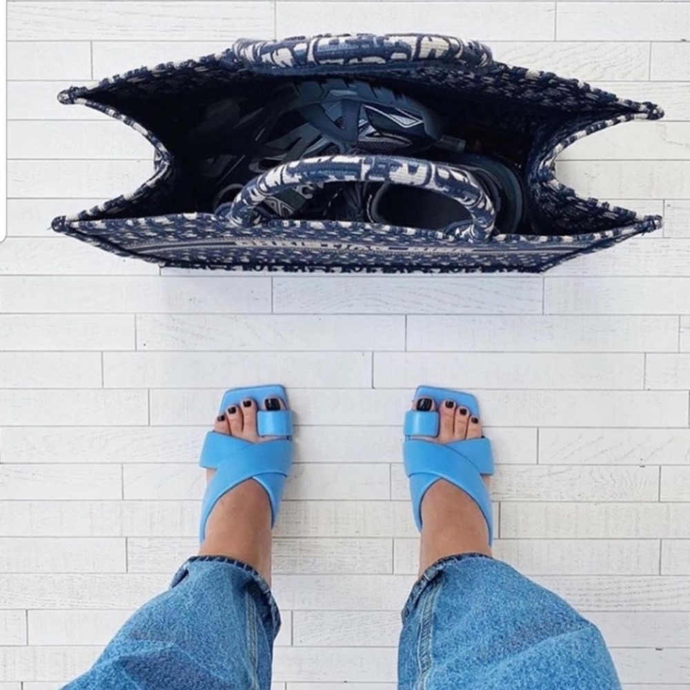 NWT Zara padded heel leather sandals - Picture 5 of 16